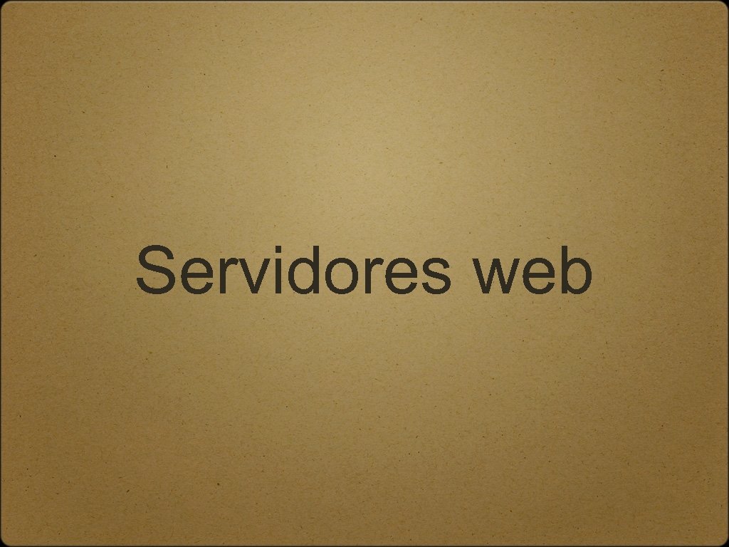 Servidores web 