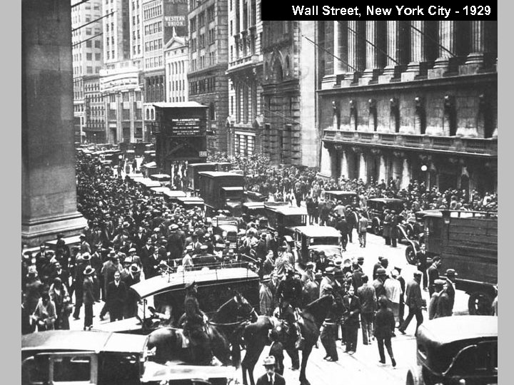 Wall Street, New York City - 1929 
