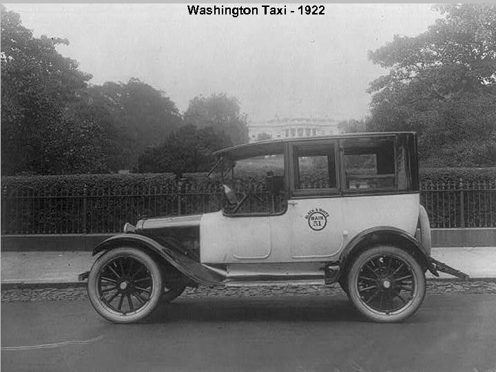 Washington Taxi - 1922 