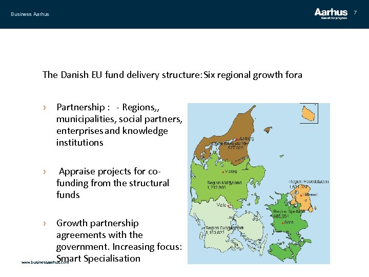 7 Business Aarhus The Danish EU fund delivery structure: Six regional growth fora ›