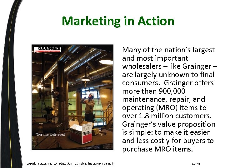 Marketing in Action , Copyright 2011, Pearson Education Inc. , Publishing as Prentice-Hall Many