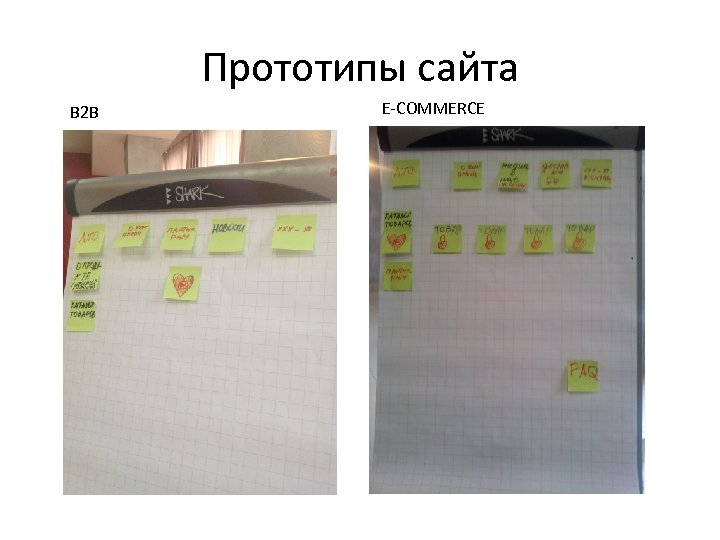 Прототипы сайта B 2 B E-COMMERCE 