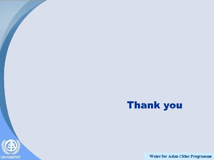 Thank you Water for Asian Cities Programme 