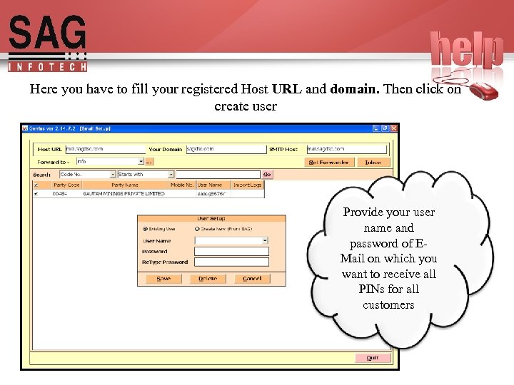 Here you have to fill your registered Host URL and domain. Then click on