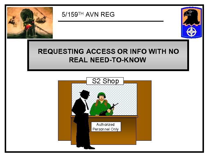 5/159 TH AVN REG REQUESTING ACCESS OR INFO WITH NO REAL NEED-TO-KNOW S 2