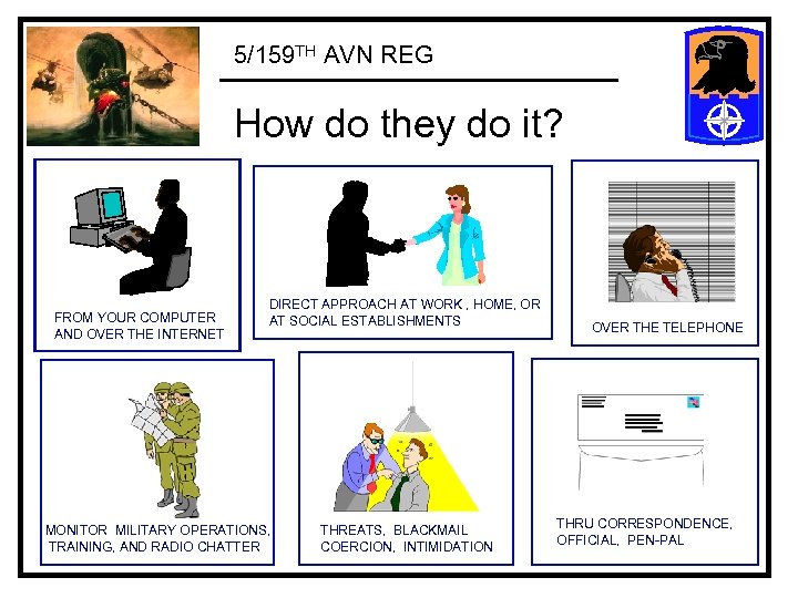 5/159 TH AVN REG How do they do it? FROM YOUR COMPUTER AND OVER