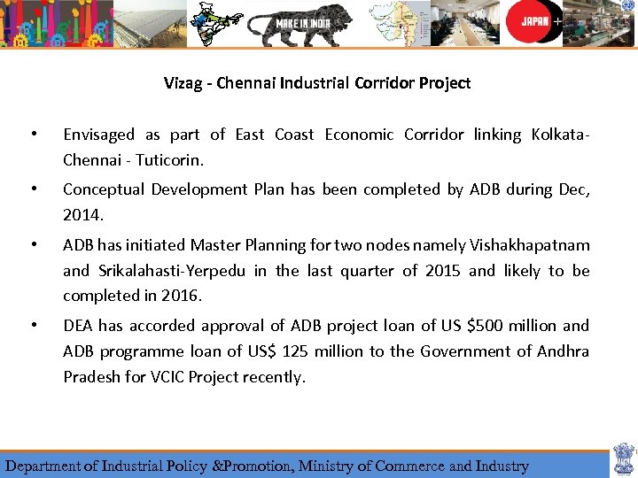 Vizag - Chennai Industrial Corridor Project • Envisaged as part of East Coast Economic