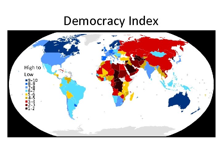 Democracy Index High to Low 