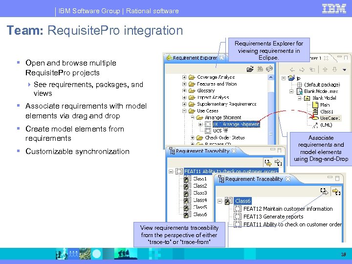 IBM Software Group | Rational software Team: Requisite. Pro integration Requirements Explorer for viewing