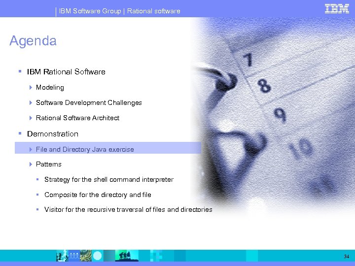 IBM Software Group | Rational software Agenda IBM Rational Software Modeling Software Development Challenges