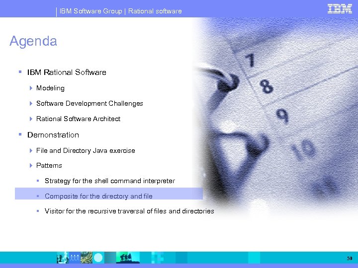 IBM Software Group | Rational software Agenda IBM Rational Software Modeling Software Development Challenges