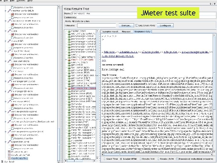 JMeter test suite 
