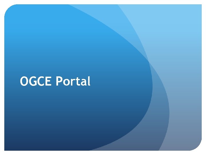 OGCE Portal 