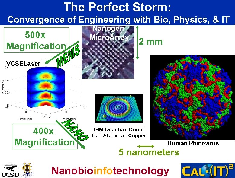 The Perfect Storm: Convergence of Engineering with Bio, Physics, & IT 500 x Magnification