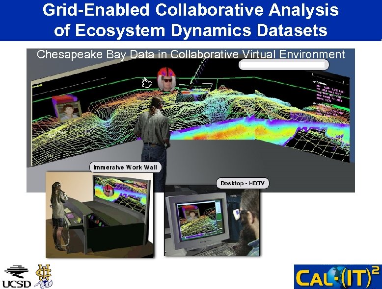 Grid-Enabled Collaborative Analysis of Ecosystem Dynamics Datasets Chesapeake Bay Data in Collaborative Virtual Environment