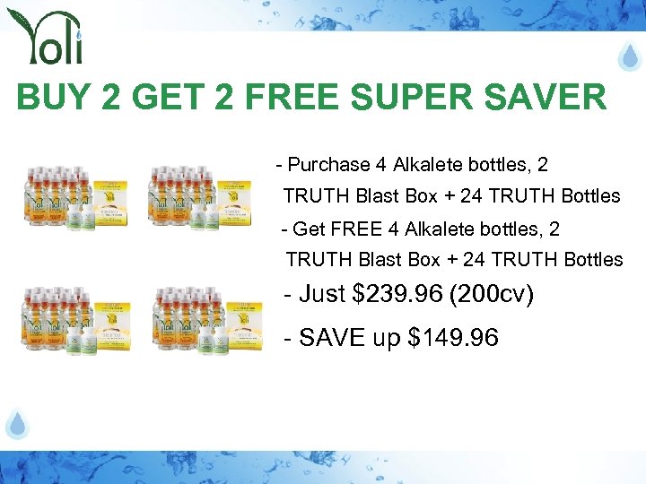 BUY 2 GET 2 FREE SUPER SAVER - Purchase 4 Alkalete bottles, 2 TRUTH