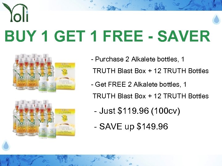 BUY 1 GET 1 FREE - SAVER - Purchase 2 Alkalete bottles, 1 TRUTH