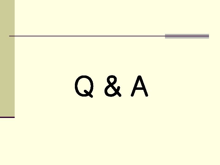 Q&A 
