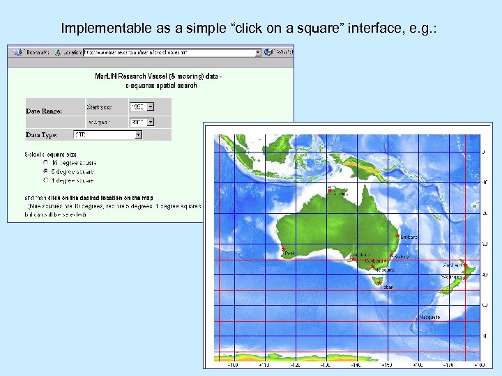 Implementable as a simple “click on a square” interface, e. g. : 