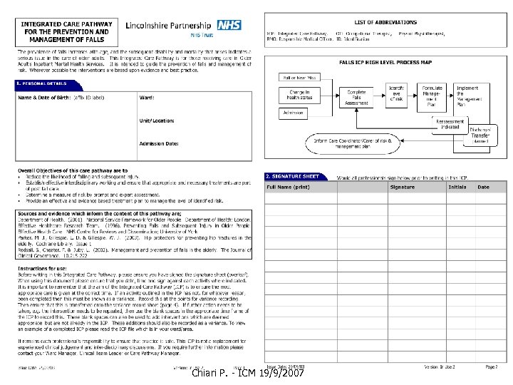 Chiari P. - ICM 19/9/2007 