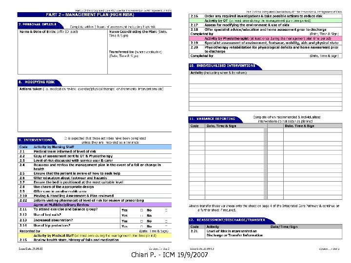 Chiari P. - ICM 19/9/2007 