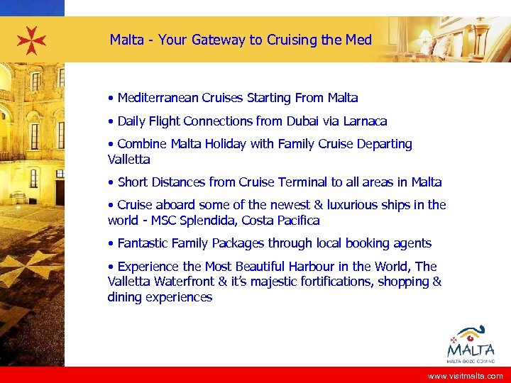 Malta - Your Gateway to Cruising the Med • Mediterranean Cruises Starting From Malta