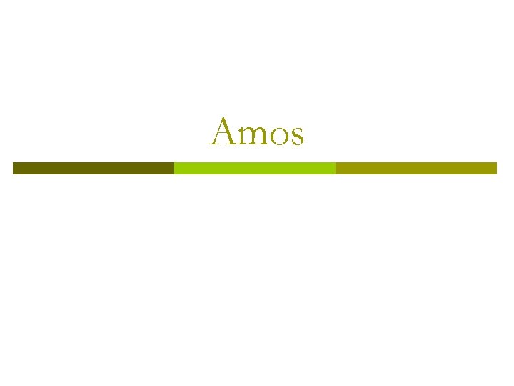 Amos 
