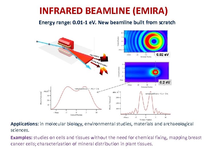 INFRARED BEAMLINE (EMIRA) Energy range: 0. 01‐ 1 e. V. New beamline built from