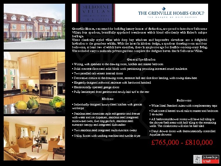 Grenville Homes, renowned for building luxury homes of distinction, are proud to introduce Selbourne