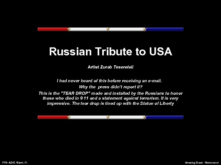Russian Tribute to USA Artist Zurab Tesereteii I had never heard of this before