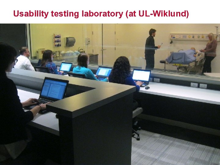 Usability testing laboratory (at UL-Wiklund) 