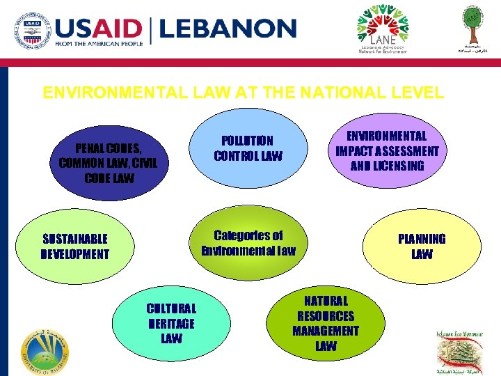 ENVIRONMENTAL LAW AT THE NATIONAL LEVEL PENAL CODES, COMMON LAW, CIVIL CODE LAW ENVIRONMENTAL