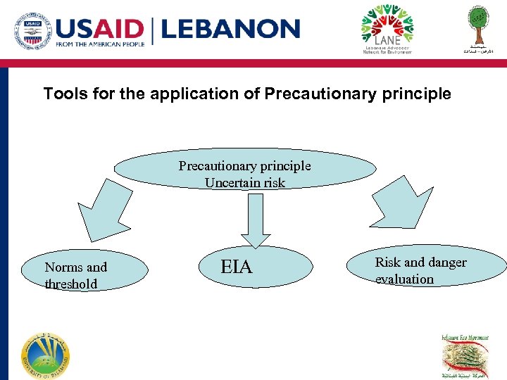 Tools for the application of Precautionary principle Uncertain risk Norms and threshold EIA Risk