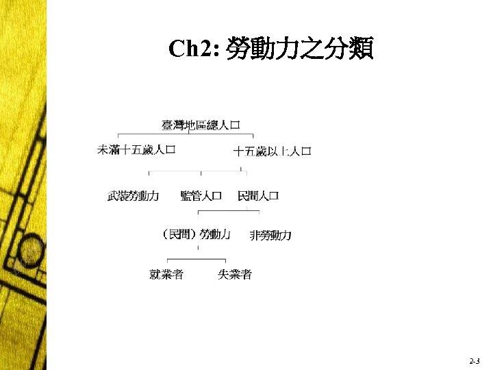 Ch 2: 勞動力之分類 2 -3 
