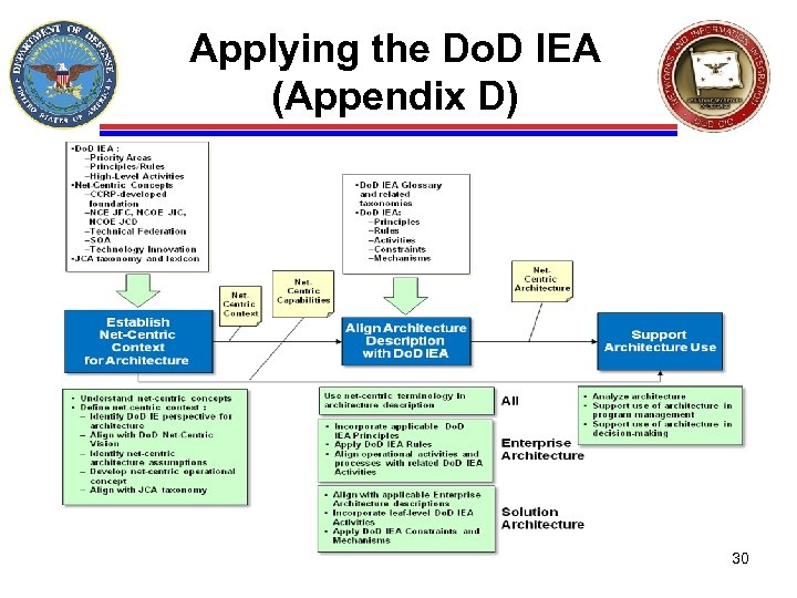 Applying the Do. D IEA (Appendix D) 30 