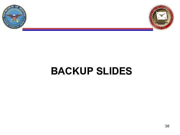 BACKUP SLIDES 38 