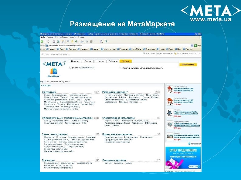 Размещение на Мета. Маркете 