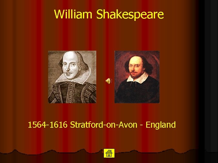 William Shakespeare 1564 -1616 Stratford-on-Avon - England 