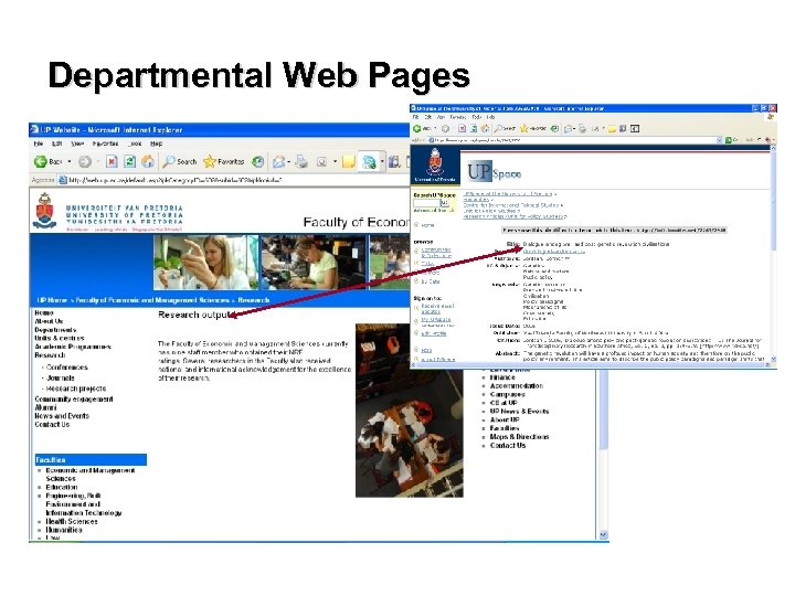 Departmental Web Pages 