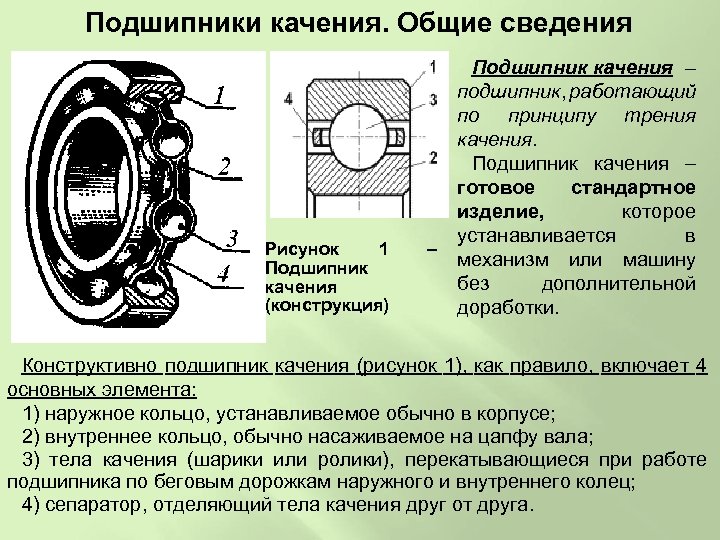 Где применяются подшипники качения