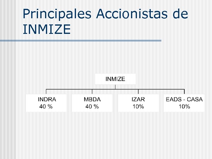 Principales Accionistas de INMIZE 