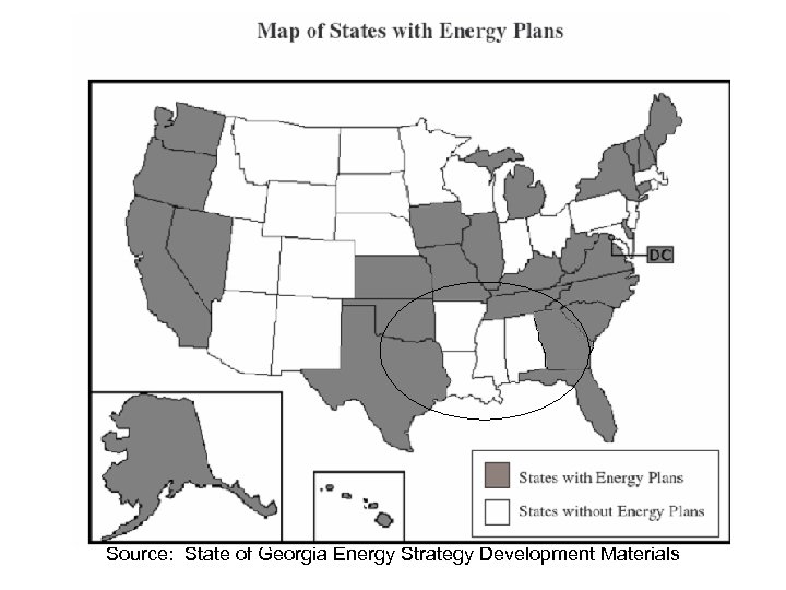 Source: State of Georgia Energy Strategy Development Materials 