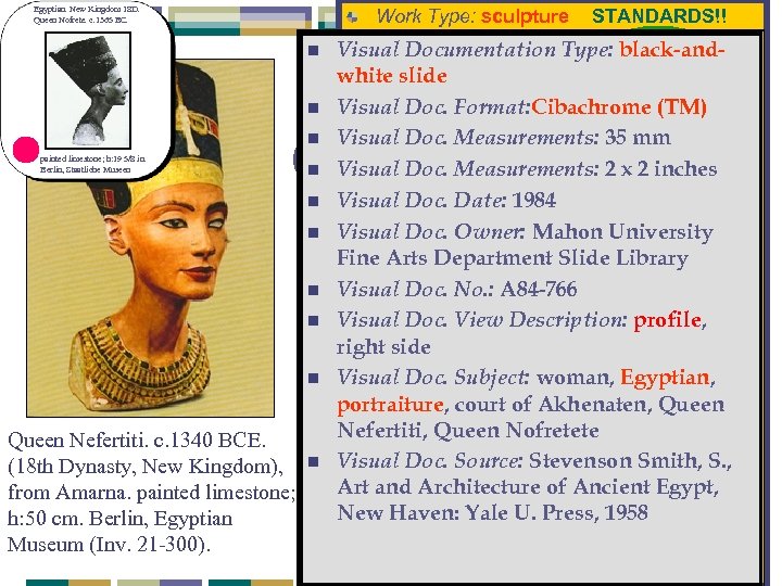 Egyptian. New Kingdom 18 D. Queen Nofrete. c. 1365 BC. painted limestone; h: 19