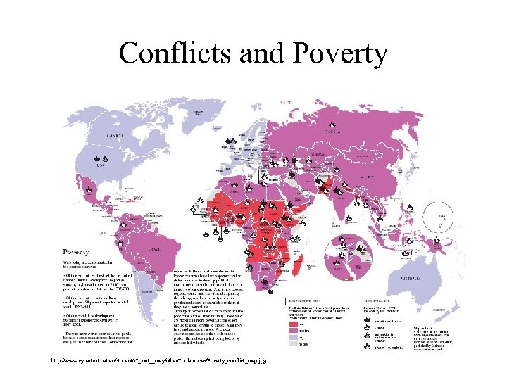 Conflicts and Poverty http: //www. cybertext. net. au/student 07_inet__may/other. Conferences/Poverty_conflict_map. jpg 