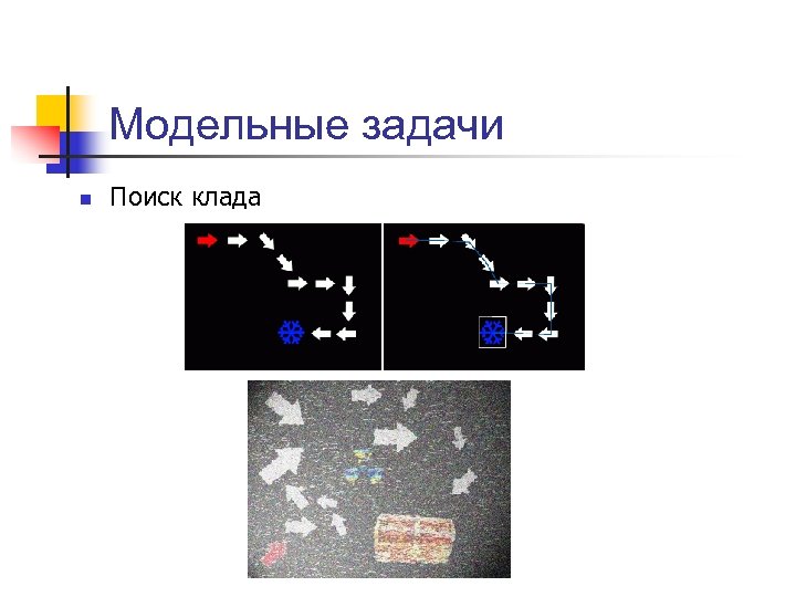 Модельные задачи n Поиск клада 