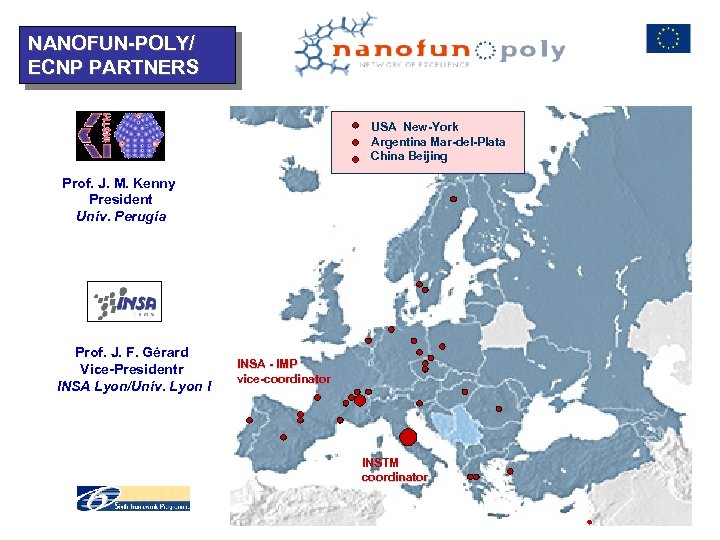 NANOFUN-POLY/ ECNP PARTNERS USA New-York Argentina Mar-del-Plata China Beijing Prof. J. M. Kenny President