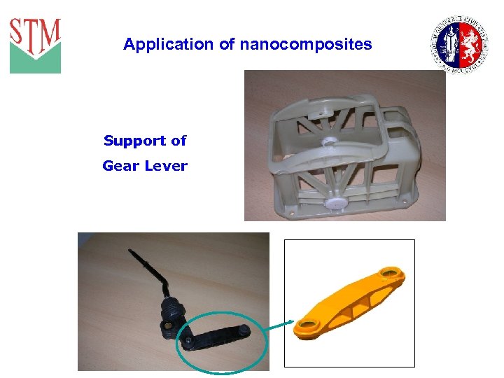 Application of nanocomposites Support of Gear Lever 