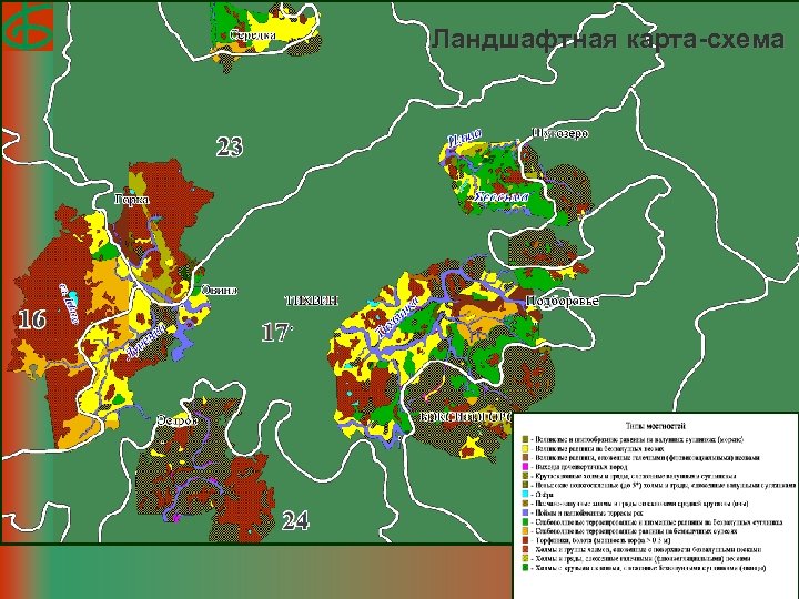 Ландшафтная карта-схема 