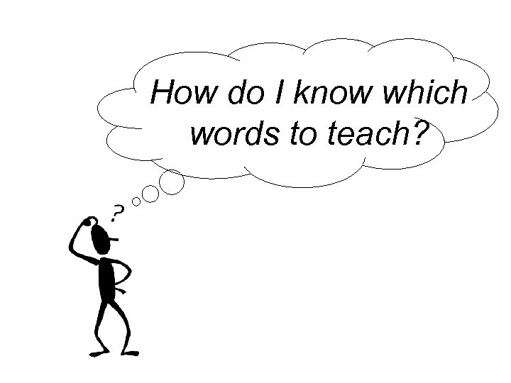 How do I know which words to teach? 