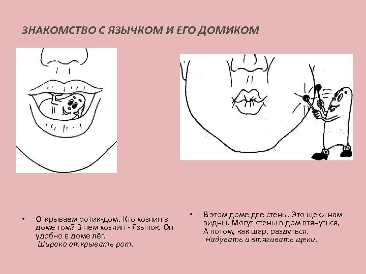  ЗНАКОМСТВО С ЯЗЫЧКОМ И ЕГО ДОМИКОМ • Открываем ротик-дом. Кто хозяин в доме